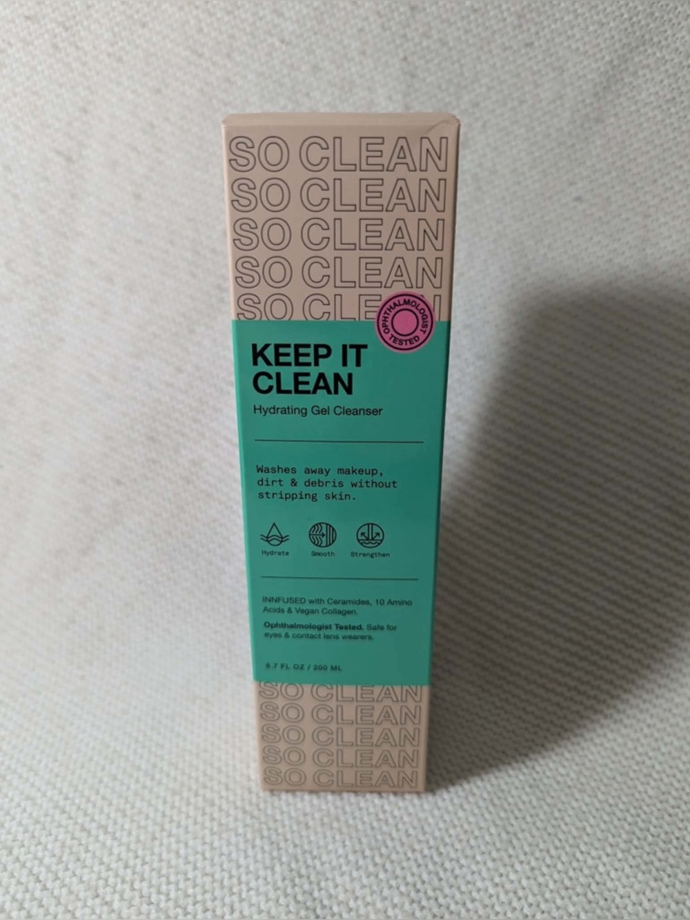 Innbeauty Project Keep It Clean Hydrating Gel Cleanser Full Size 6.7 Fl. Oz. New